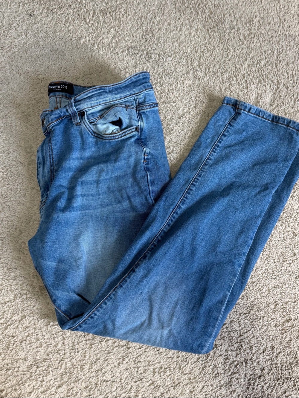 Kenneth Cole Light Blue Men's Jeans size 38 X 32